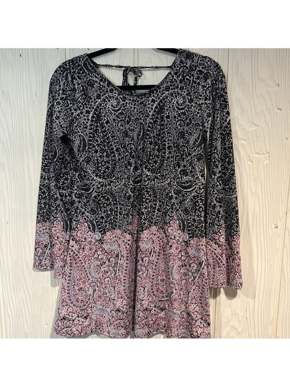 Love Fire Tunic Top Bell Sleeves Medium